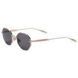 Valentino - Exhagonal Titanium Frame V-Stud - White Gold Grey - Valentino Eyewear