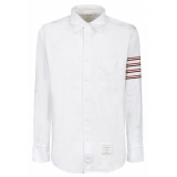 Thom Browne - Camicia Bianca con Colletto Abbottonato - Thom Browne Exclusive Luxury Collection