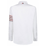 Thom Browne - Camicia Bianca con Colletto Abbottonato - Thom Browne Exclusive Luxury Collection