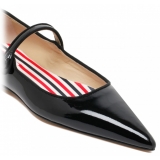 Thom Browne - Black Pointed Flat - Thom Browne Exclusive Luxury Collection