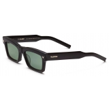 Valentino - V-Sharp Rectangular Acetate Frame - Black Dark Green - Valentino Eyewear