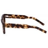 Valentino - V-Sharp Occhiale Rettangolare in Acetato - Marrone Havana - Valentino Eyewear