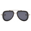 Valentino - Aviator Acetate Frame V-LSTORY - Transparent Light Grey - Valentino Eyewear