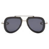 Valentino - Aviator Acetate Frame V-LSTORY - Transparent Light Grey - Valentino Eyewear