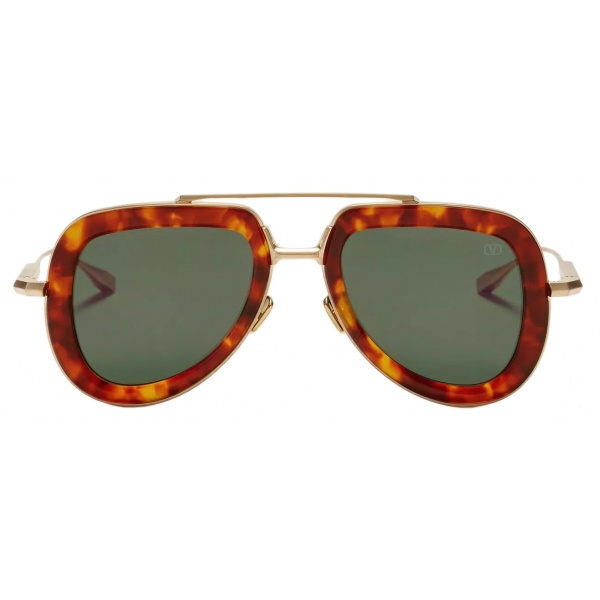 Valentino - Aviator Acetate Frame V-LSTORY - Green Multicolor - Valentino Eyewear