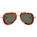 Valentino - V-Lstory Occhiale Aviator in Acetato - Verde Multicolore - Valentino Eyewear