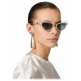 Valentino - Cat-Eye Acetate Frame VIII - White - Valentino Eyewear