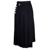 Thom Browne - Navy Pleated Midi Skirt - Thom Browne Exclusive Luxury Collection