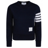 Thom Browne - Felpa Blu Navy - Thom Browne Exclusive Luxury Collection