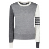 Thom Browne - Tonal Grey Pullover - Thom Browne Exclusive Luxury Collection