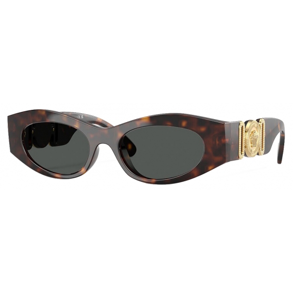 Versace - Medusa Biggie Cat-Eye Sunglasses - Havana - Sunglasses - Versace Eyewear