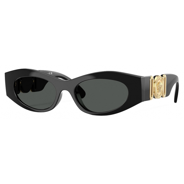 Versace - Medusa Biggie Cat-Eye Sunglasses - Black Gold - Sunglasses - Versace Eyewear