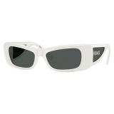 Versace - Lens Logo Sunglasses - White - Sunglasses - Versace Eyewear