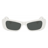 Versace - Lens Logo Sunglasses - White - Sunglasses - Versace Eyewear