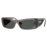 Versace - Occhiale da Sole Lens Logo - Grigio - Occhiali da Sole - Versace Eyewear