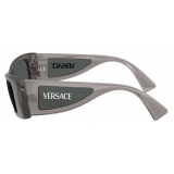 Versace - Lens Logo Sunglasses - Gray - Sunglasses - Versace Eyewear