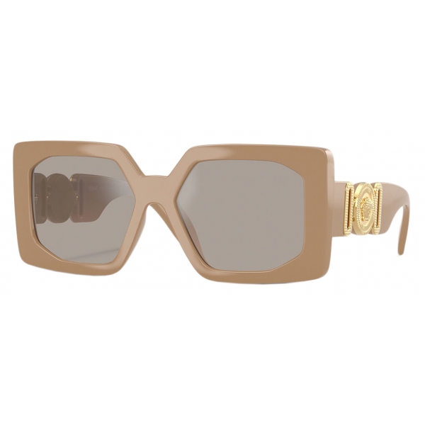 Versace - Medusa Biggie Maxi Sunglasses - Beige - Sunglasses - Versace Eyewear