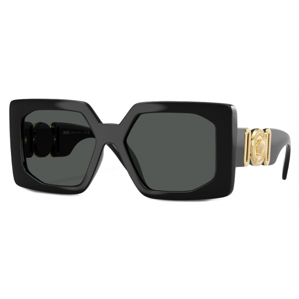 Versace - Occhiale da Sole Maxi Medusa Biggie - Nero Oro - Occhiali da Sole - Versace Eyewear