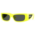 Versace - Lens Logo Sunglasses - Yellow - Sunglasses - Versace Eyewear