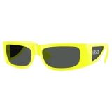 Versace - Occhiale da Sole Lens Logo - Giallo - Occhiali da Sole - Versace Eyewear