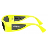 Versace - Lens Logo Sunglasses - Yellow - Sunglasses - Versace Eyewear