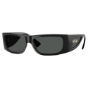 Versace - Lens Logo Sunglasses - Black - Sunglasses - Versace Eyewear