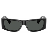 Versace - Lens Logo Sunglasses - Black - Sunglasses - Versace Eyewear