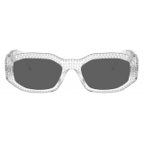 Versace - Crystal Medusa Biggie Sunglasses - Transparent - Sunglasses - Versace Eyewear