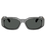 Versace - Crystal Medusa Biggie Sunglasses - Black Gold - Sunglasses - Versace Eyewear