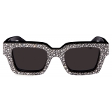 Off-White - Virgil Sunglasses - Black with Crystals - Luxury - Off-White Eyewear