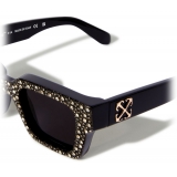 Off-White - Virgil Sunglasses - Black with Crystals - Luxury - Off-White Eyewear