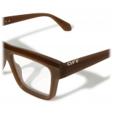 Off-White - Occhiali da Vista Style 7h - Marrone - Luxury - Off-White Eyewear