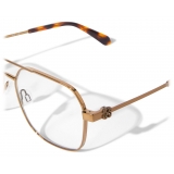 Off-White - Style 7j Optical Glasses - Gold - Luxury - Off-White Eyewear