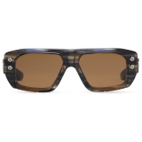 DITA - Hypher-1183 - Cosmic Pollution Brushed White Gold Brown - DTS466 - Sunglasses - DITA Eyewear