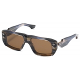 DITA - Hypher-1183 - Cosmic Pollution Brushed White Gold Brown - DTS466 - Sunglasses - DITA Eyewear