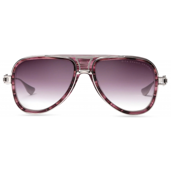 DITA - Grand-Decade - Vortice Viola Intenso Argento - DTS460 - Occhiali da Sole - DITA Eyewear