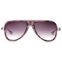 DITA - Grand-Decade - Deep Purple Swirl Silver - DTS460 - Sunglasses - DITA Eyewear