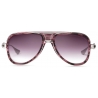 DITA - Grand-Decade - Deep Purple Swirl Silver - DTS460 - Sunglasses - DITA Eyewear