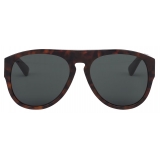 Moschino - Sunglasses with Green Lenses - Tortoiseshell - Moschino Eyewear