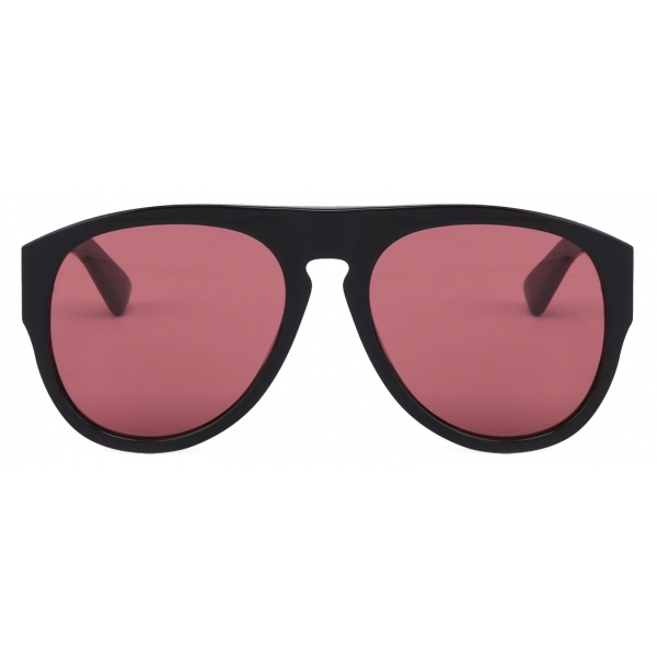 Moschino - Sunglasses with Red Lenses - Black Red - Moschino Eyewear