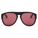 Moschino - Occhiali da Sole con Lenti Rosse - Nero Rosso - Moschino Eyewear