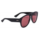 Moschino - Sunglasses with Red Lenses - Black Red - Moschino Eyewear