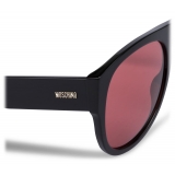 Moschino - Sunglasses with Red Lenses - Black Red - Moschino Eyewear