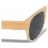 Moschino - Sunglasses with Green Lenses - Beige - Moschino Eyewear