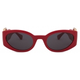 Moschino - Occhiali da Sole Oversize Buckle - Rosso - Moschino Eyewear