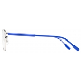 Portrait Eyewear - Sioux Silver Blue - Optical Glasses - Handmade in Italy - Exclusive Luxury