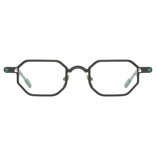 Portrait Eyewear - Cocteau Nero Verde - Occhiali da Vista - Realizzati a Mano in Italia - Exclusive