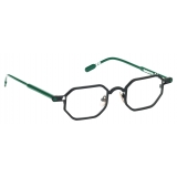 Portrait Eyewear - Cocteau Nero Verde - Occhiali da Vista - Realizzati a Mano in Italia - Exclusive