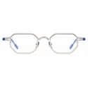 Portrait Eyewear - Cocteau Argento Blu - Occhiali da Vista - Realizzati a Mano in Italia - Exclusive