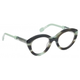 Portrait Eyewear - Florence Tartaruga Menta - Occhiali da Vista - Realizzati a Mano in Italia